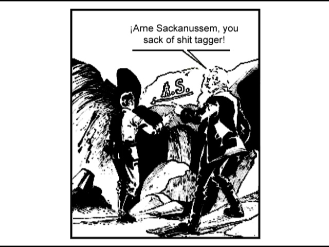 sack of shit tagger